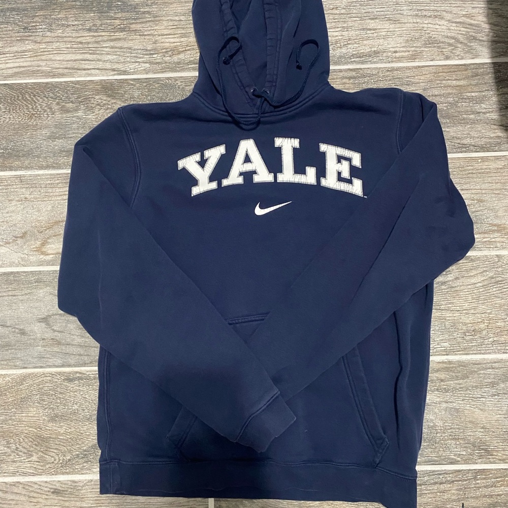 Size Small Navy Blue Yale Nike Swoosh Hoodie
